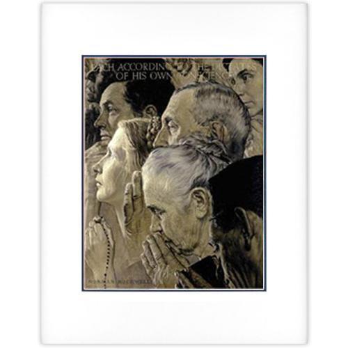Freedom of Worship - Matted Offset Print - 14x18