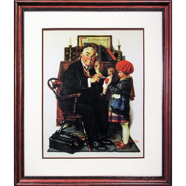 Doctor and Doll 17 x 19 Framed Offset Print