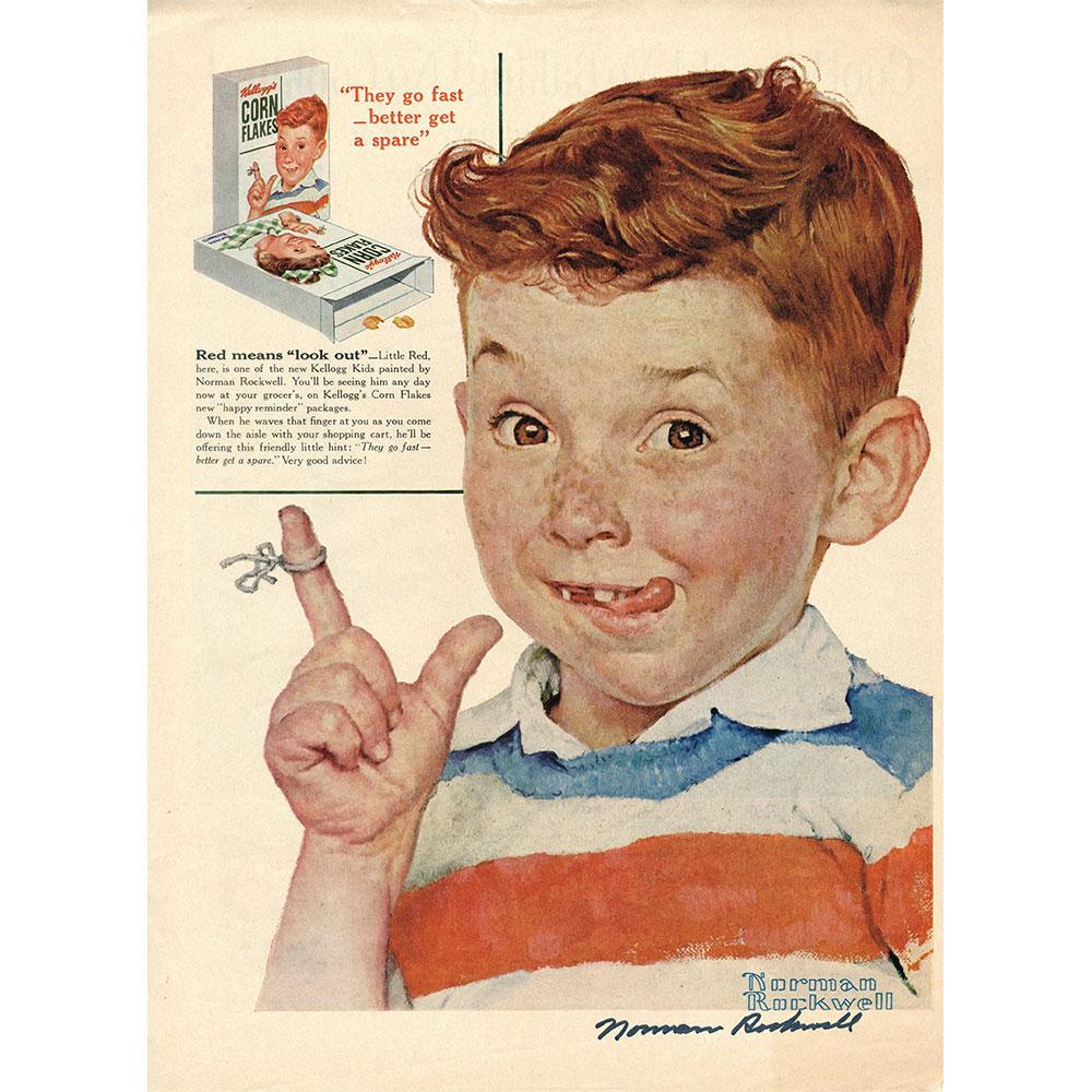 Boy With String Signed Tear Sheet