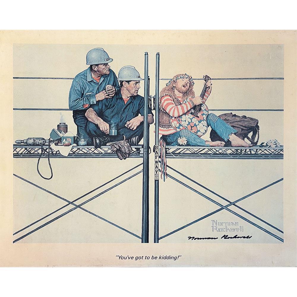 Norman Rockwell ヒストリックスタンプコレクション You've Got To Be Kidding Signed Print – Norman Rockwell Museum Store