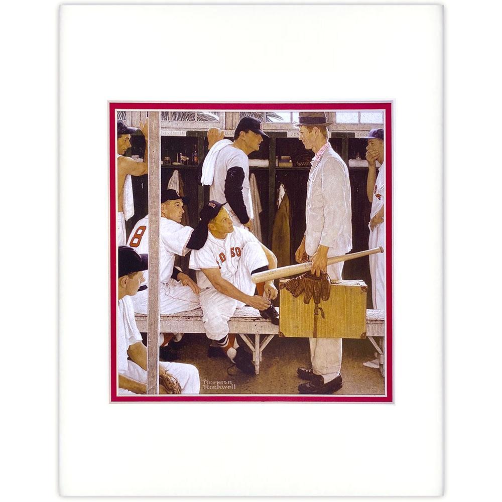 The Rookie (Red Sox Locker Room) - Matted Offset Print - 11x14