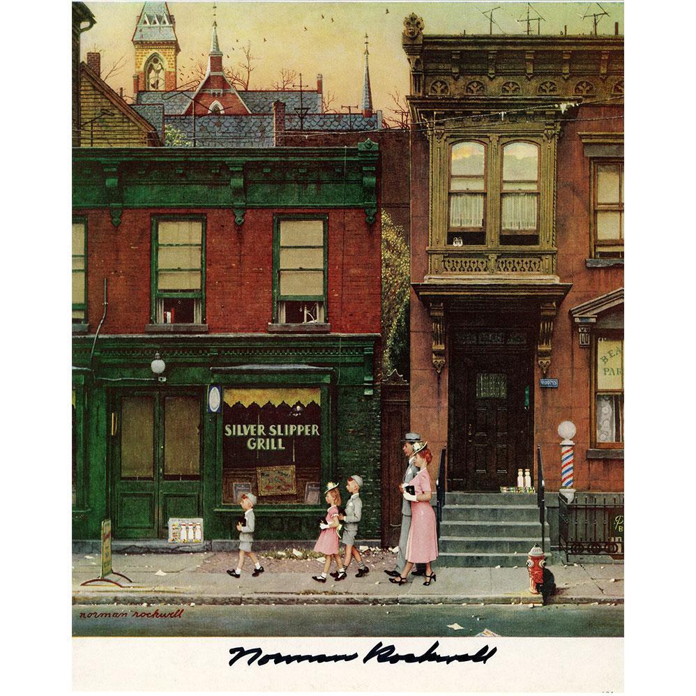 Walking to Church Signed Print