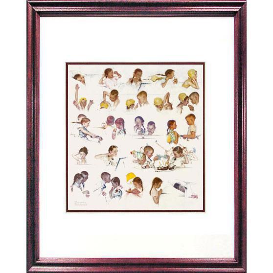 Day in the Life of a Girl - Framed Offset Print - 12x15.5