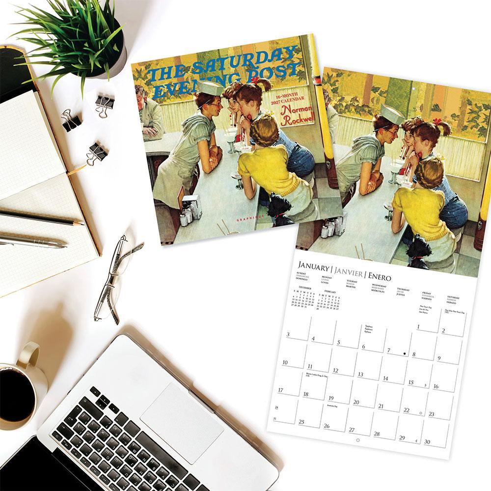 Norman Rockwell 2027 16-Month Mini Wall Calendar