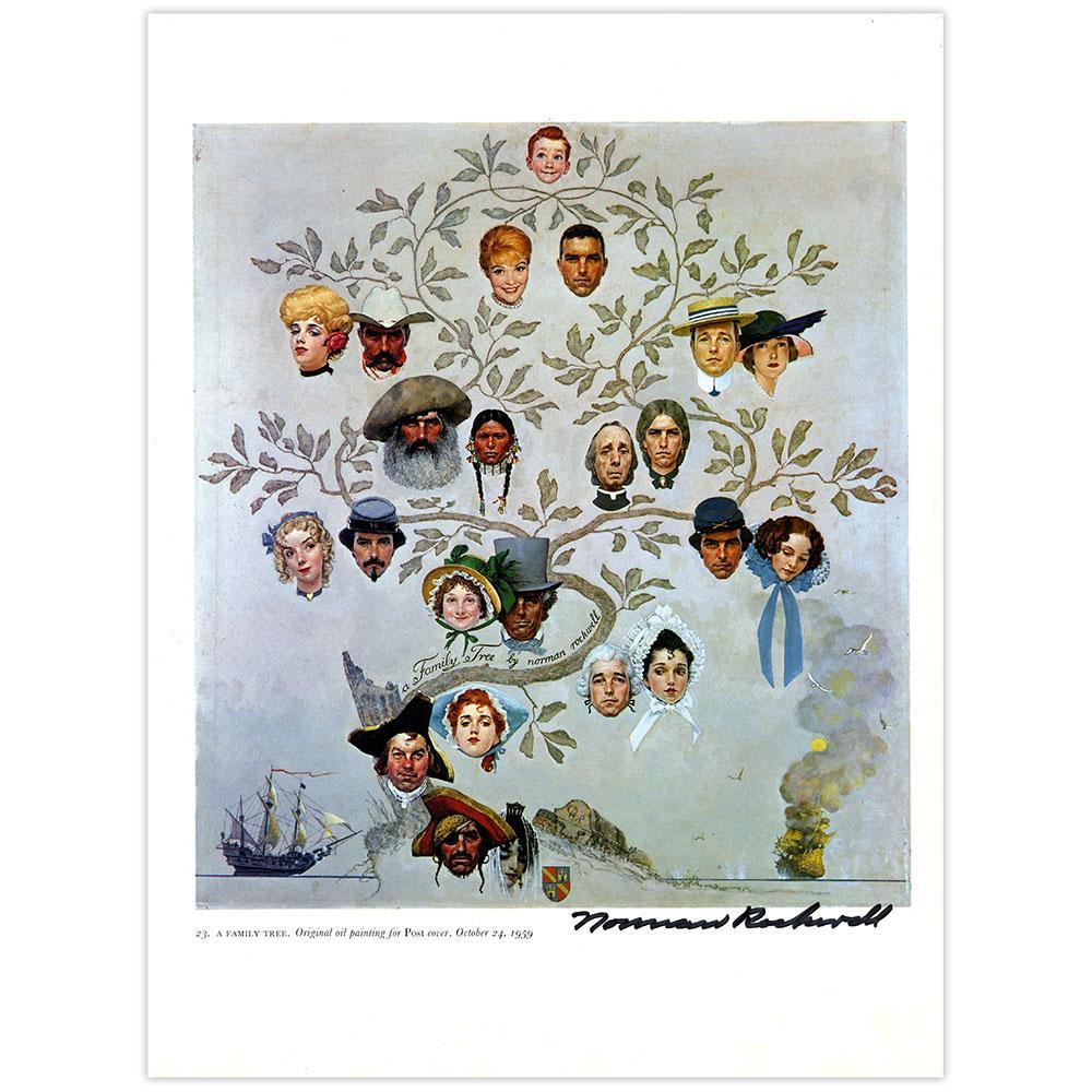 Family Tree Signed Print