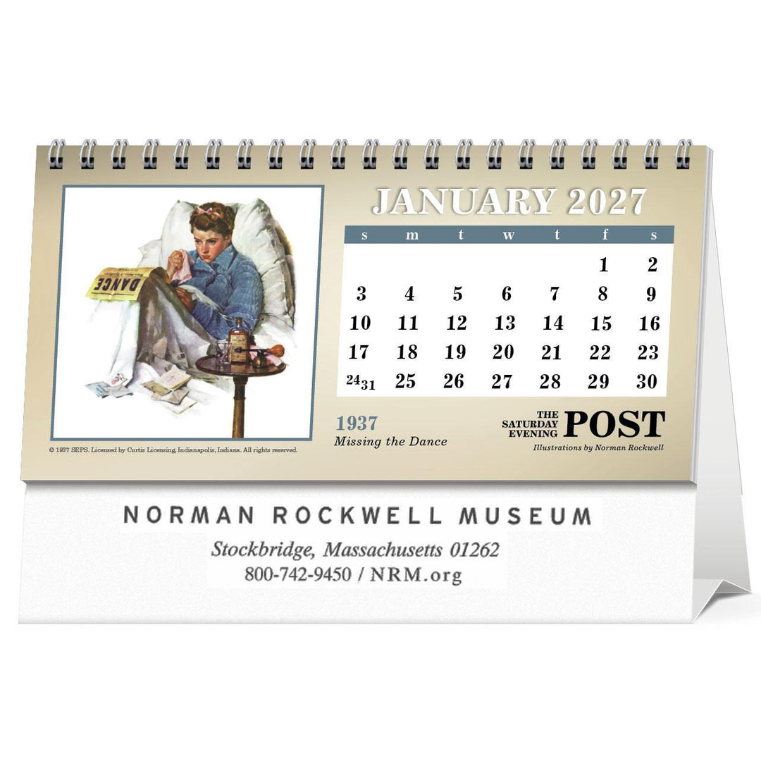 Norman Rockwell 2027 Desk Calendar