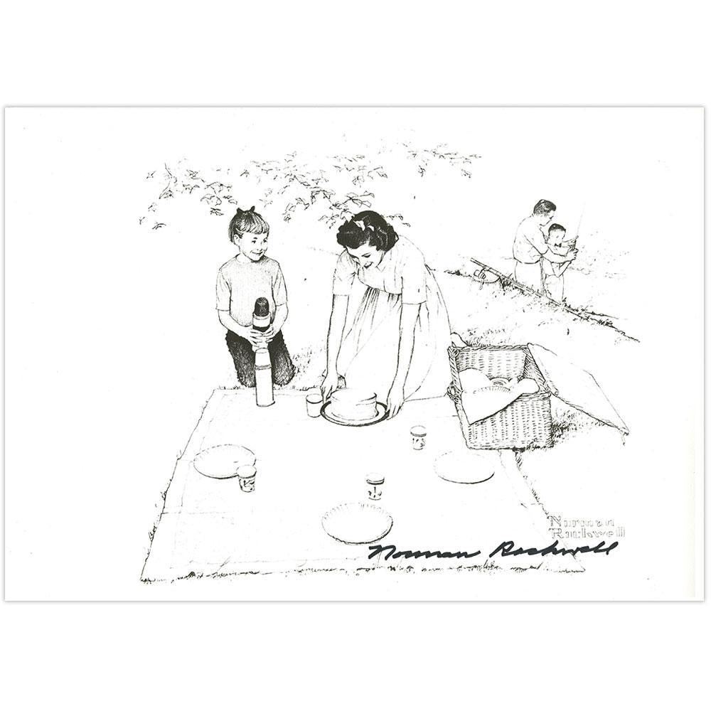 Family Picnic Signed Print