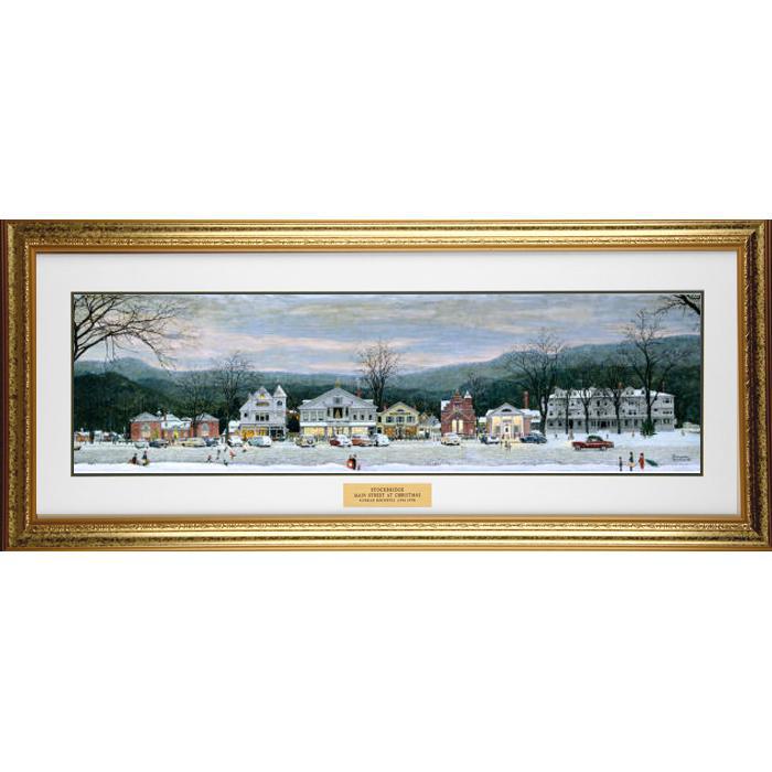 Main Street 15 x 37 Gold Framed Offset Print