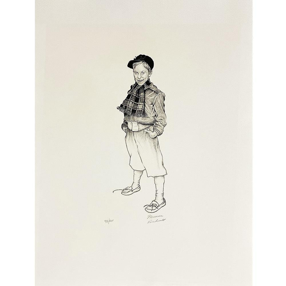 Portrait of Jarvis Rockwell (Jerry) Signed Lithograph