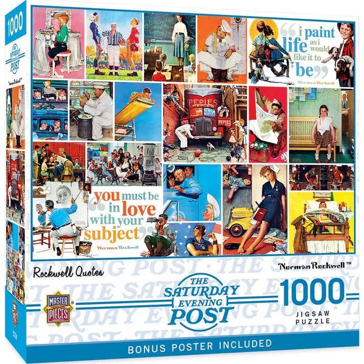 Norman Rockwell Quotes 1000 Piece Puzzle