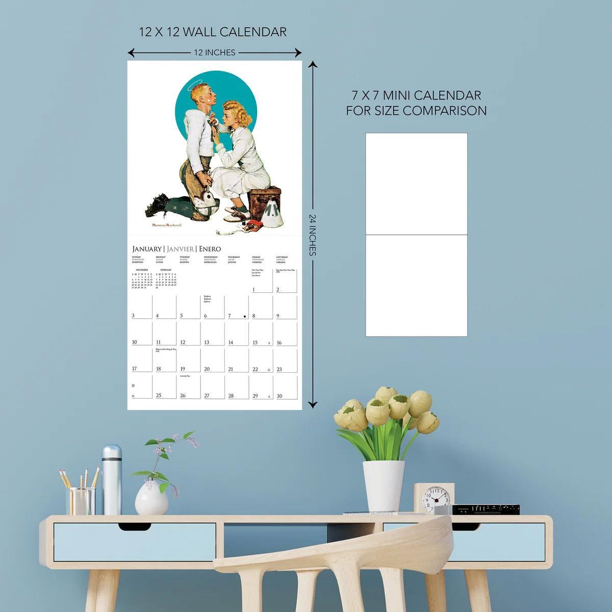 Norman Rockwell 2027 16-Month Large Wall Calendar – Norman