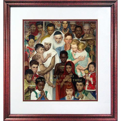 Golden Rule - Framed Offset Print - 17x18