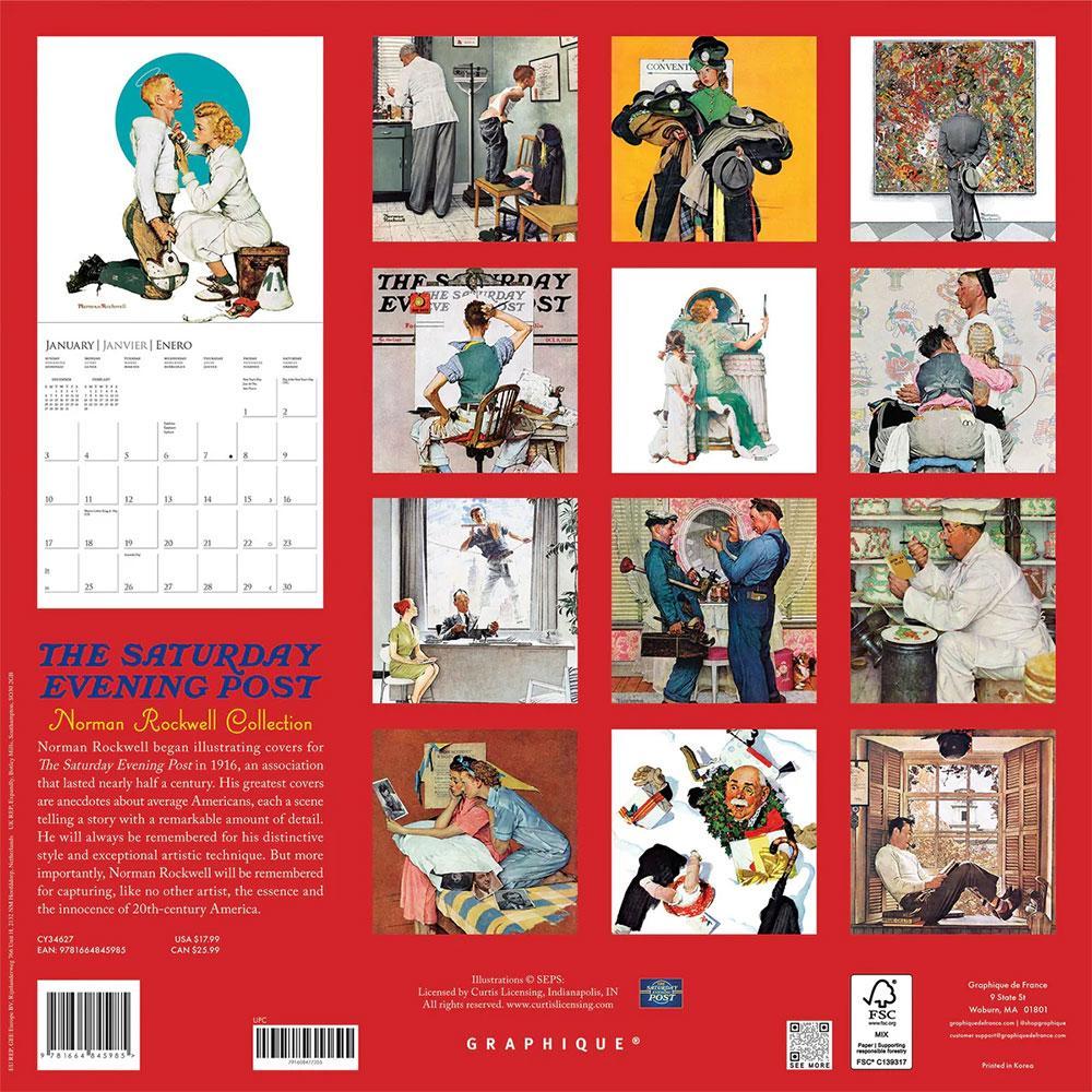 Norman Rockwell 2027 16-Month Large Wall Calendar – Norman