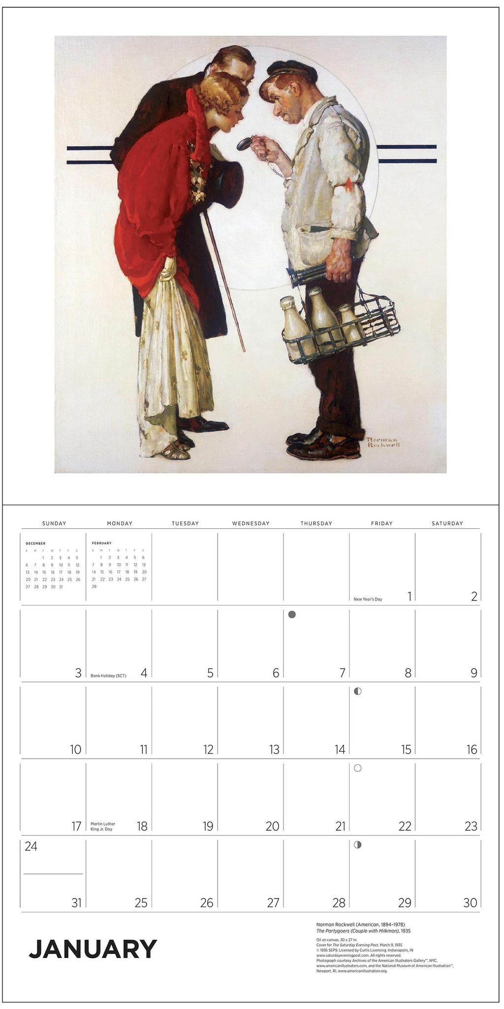 Norman Rockwell 2027 Saturday Evening Post Wall Calendar
