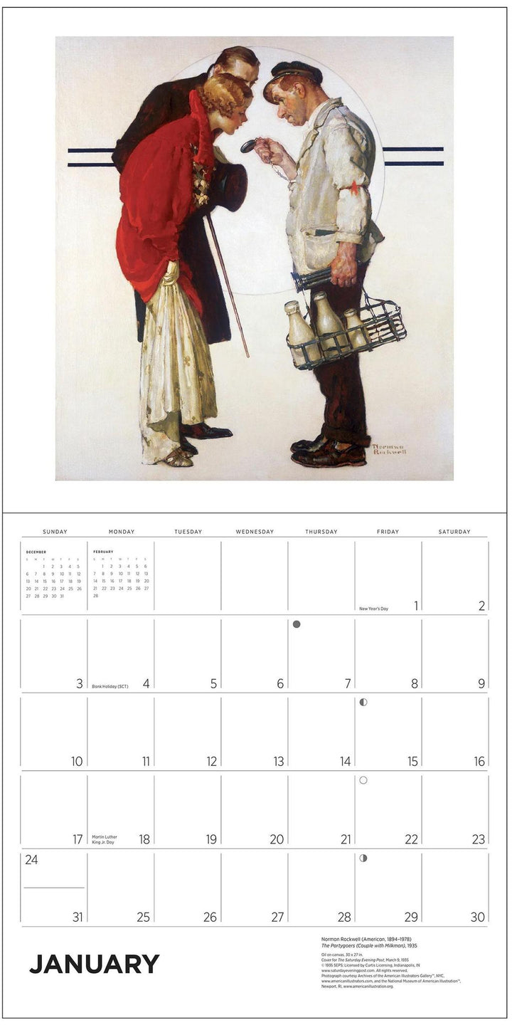 Norman Rockwell 2027 Saturday Evening Post Wall Calendar
