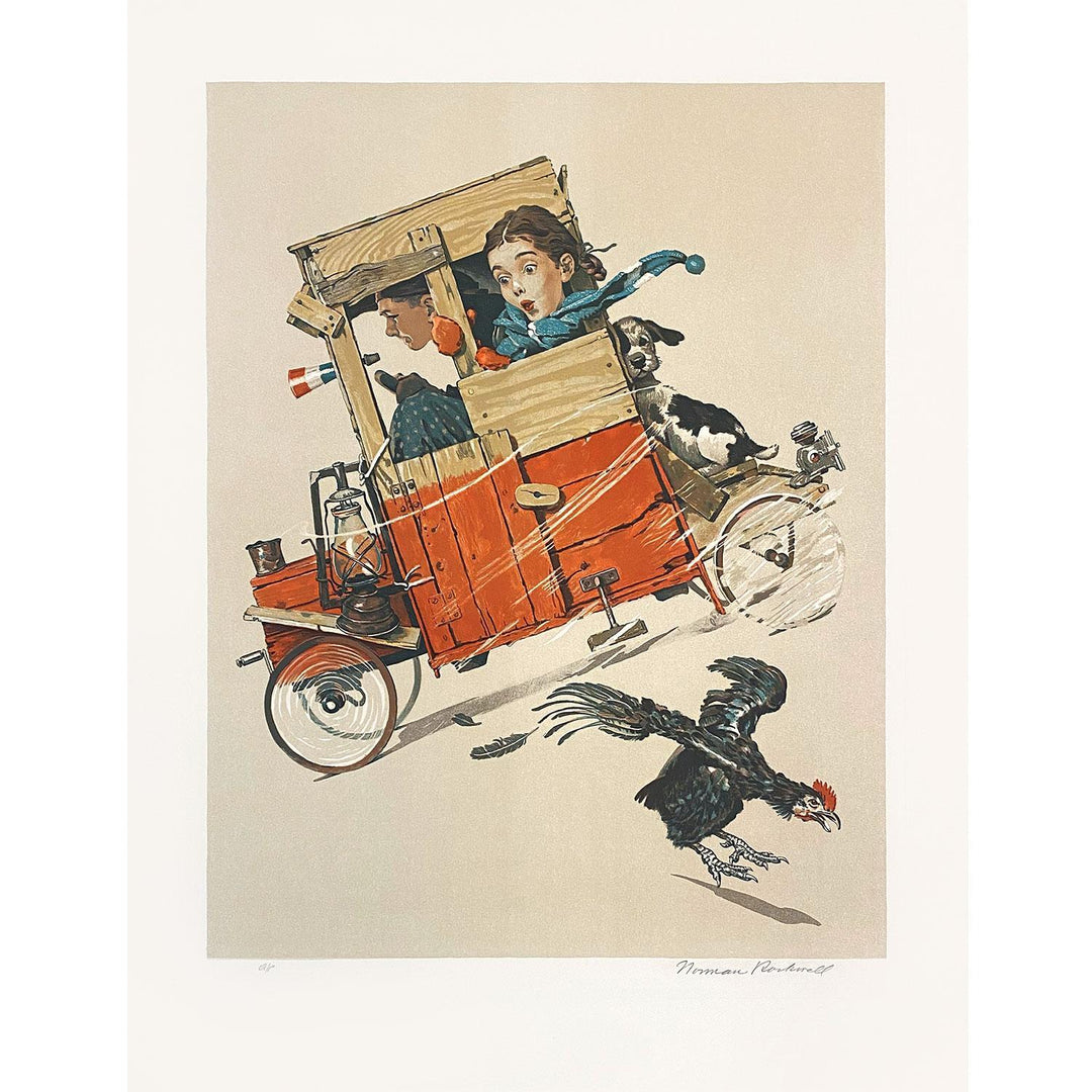 Downhill Racer Signed Print