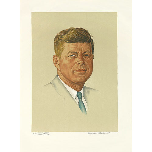 John F. Kennedy (Ettinger print) 24x17 Artist Proof