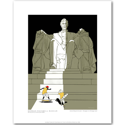 Istvan Banyai: Lincoln Memorial Signed Print
