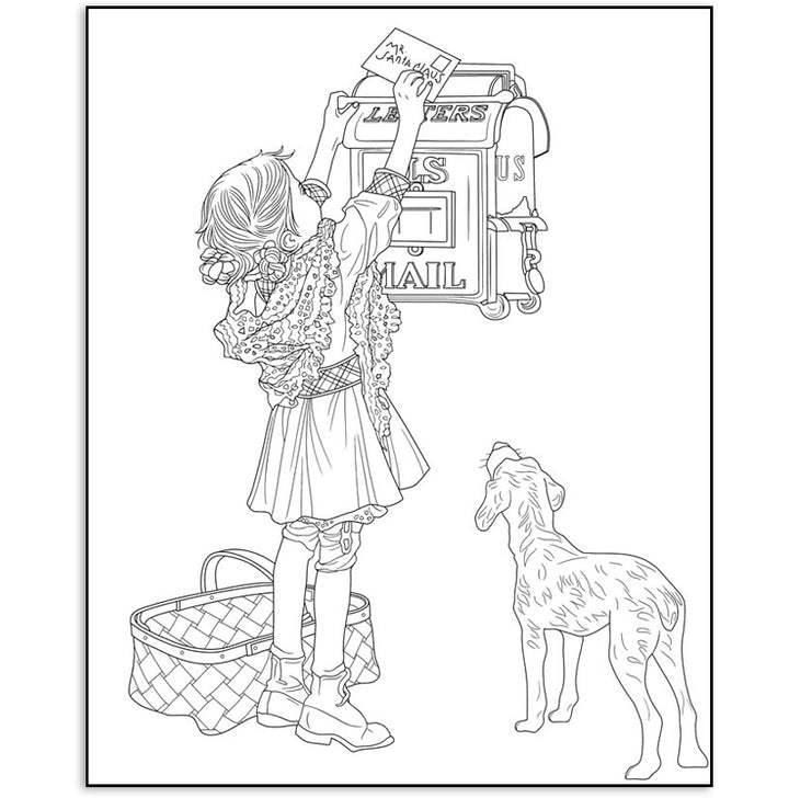 The Saturday Evening Post Christmas Treasury Coloring Book