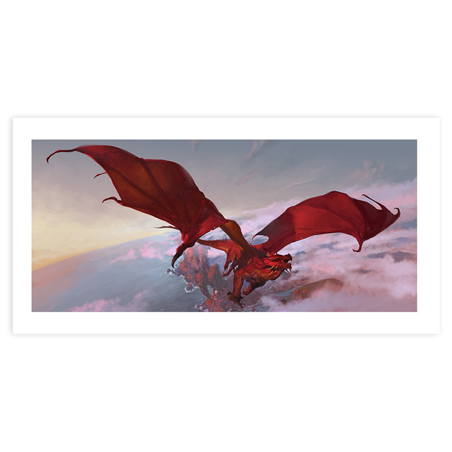 Red Dragon 16" Print Signed by Tyler Jacobson