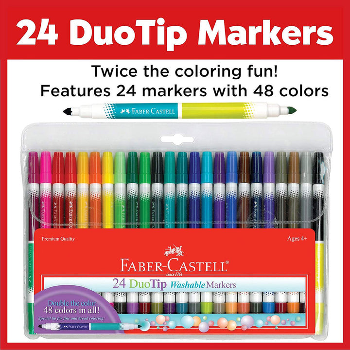 24 Duo Tip Washable Markers