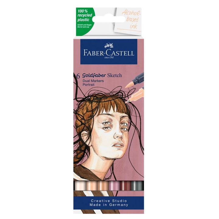 6 Goldfaber Sketch Dual Markers Portrait