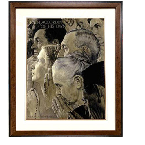 Freedom to Worship 22.5 x 27 Framed Offset Print
