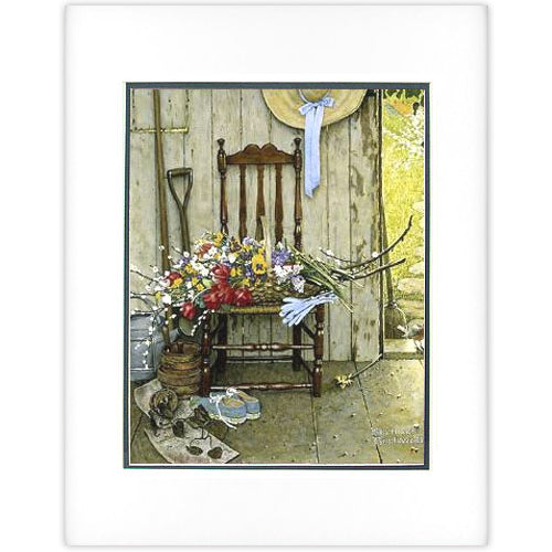 11X14 Spring Flowers Matted Print