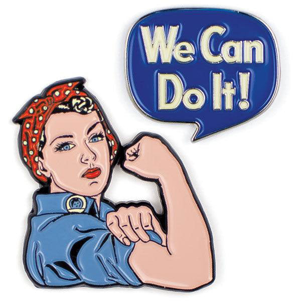 Rosie the Riveter Enamel Pin Set