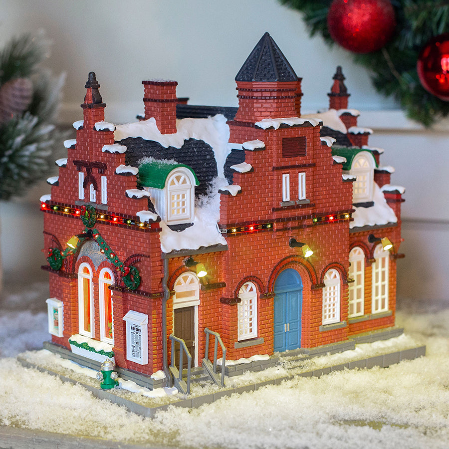 Norman Rockwell Town Offices Christmas on Main Street Stockbridge