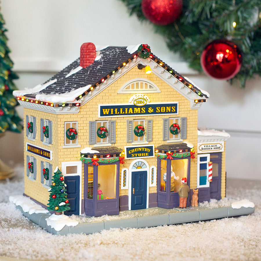 Norman Rockwell Country Store Christmas on Main Street Stockbridge