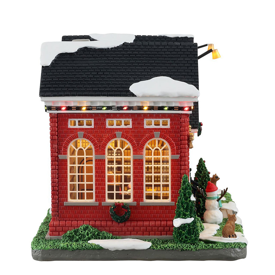 Norman Rockwell Public Library Christmas on Main Street