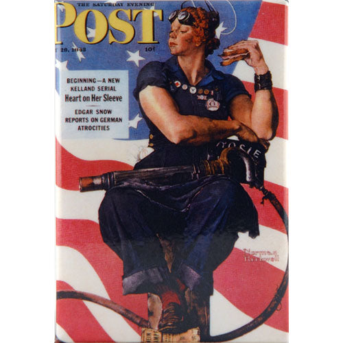 Rosie the Riveter Magnet 2x3in