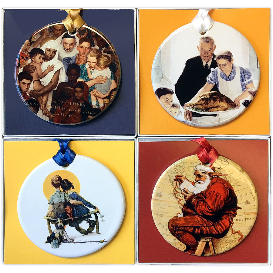 Norman Rockwell Ceramic Ornament