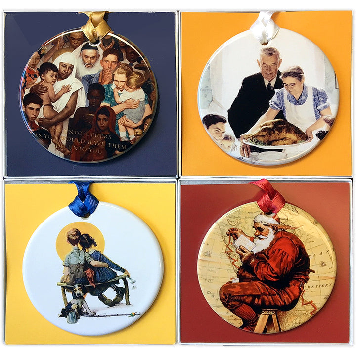 Norman Rockwell Ceramic Ornament