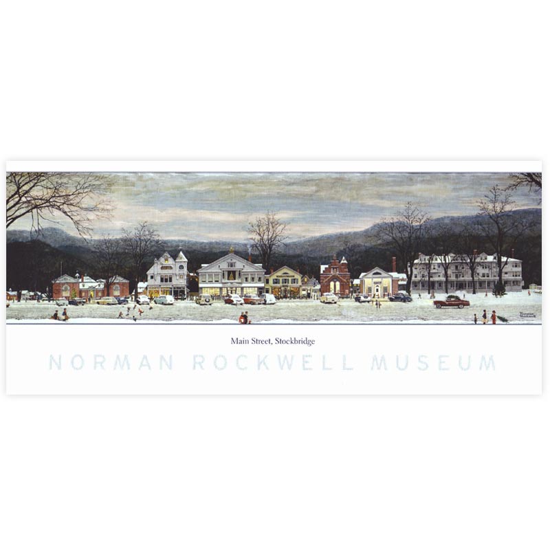 Main Street Stockbridge Oversize Post Card