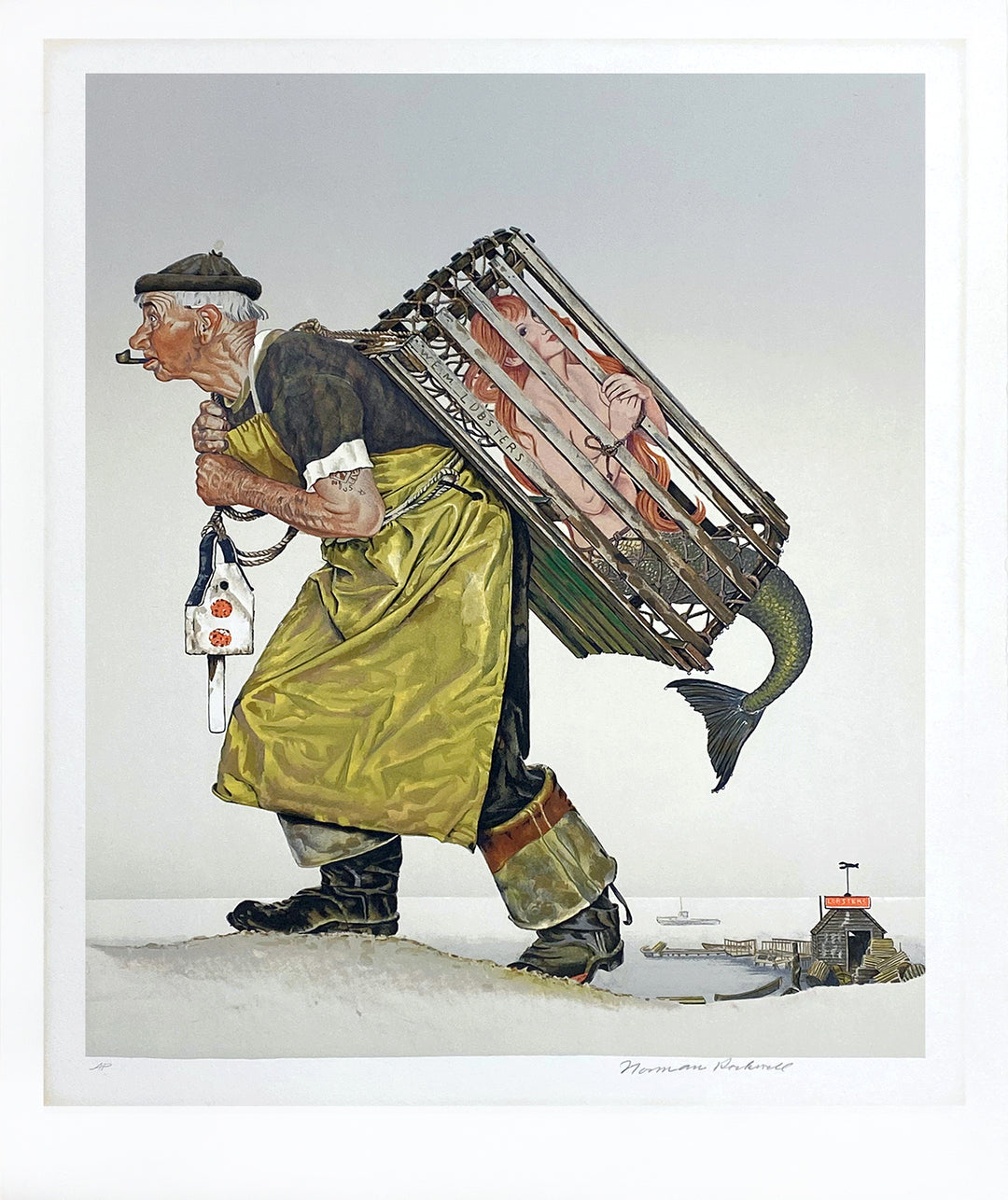 A Fair Catch Signed Lithograph