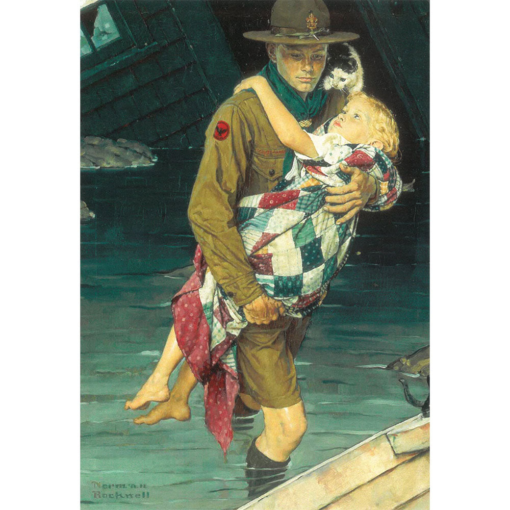 A Scout is Helpful Postcard – Norman Rockwell Museum Store