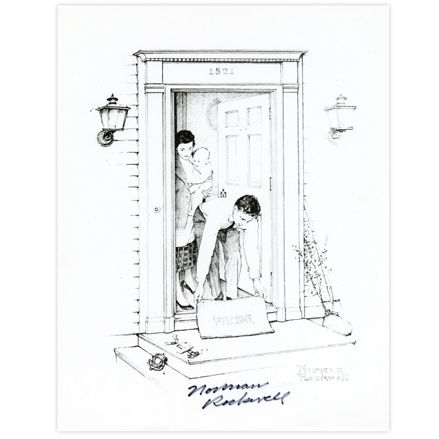 Welcome Mat Autographed Print