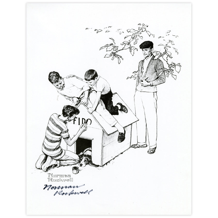 Dog House Signed Print