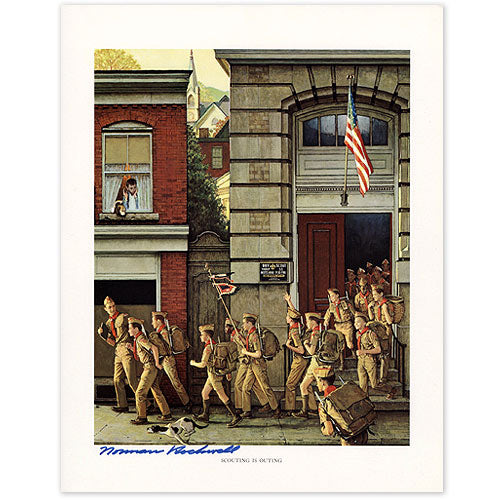 Scouting is Outing Signed Print