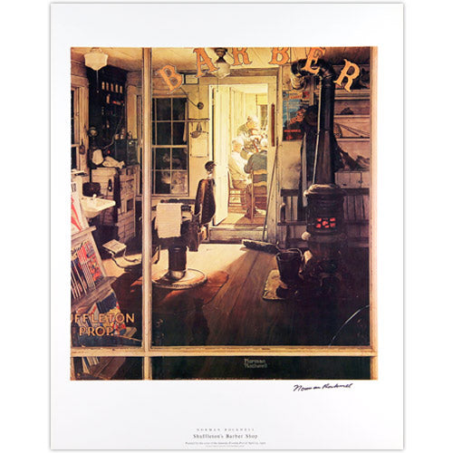 Shuffleton's Barbershop Signed Print