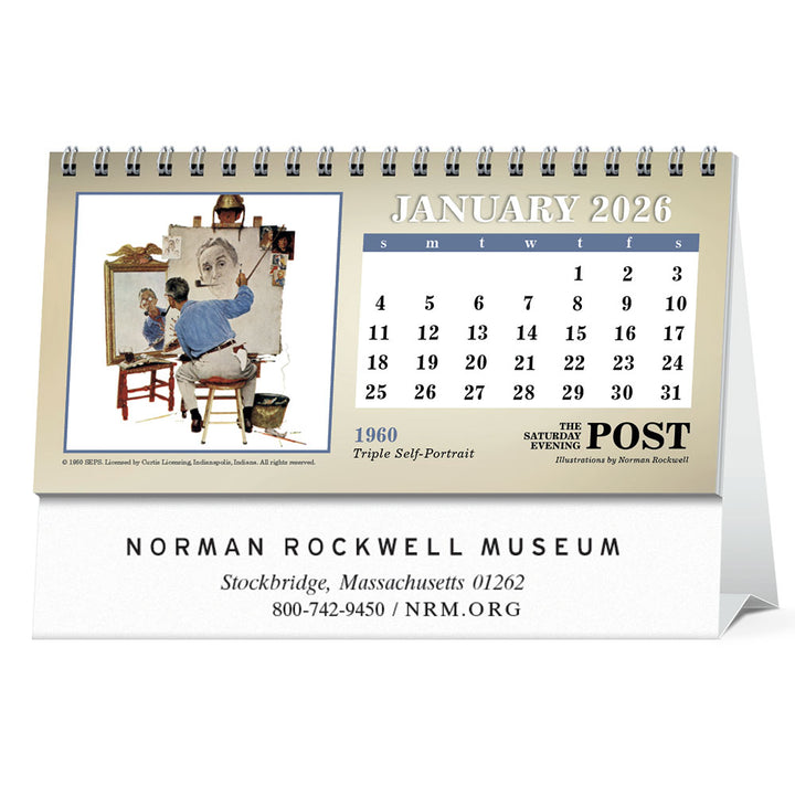 Norman Rockwell 2026 Desk Calendar