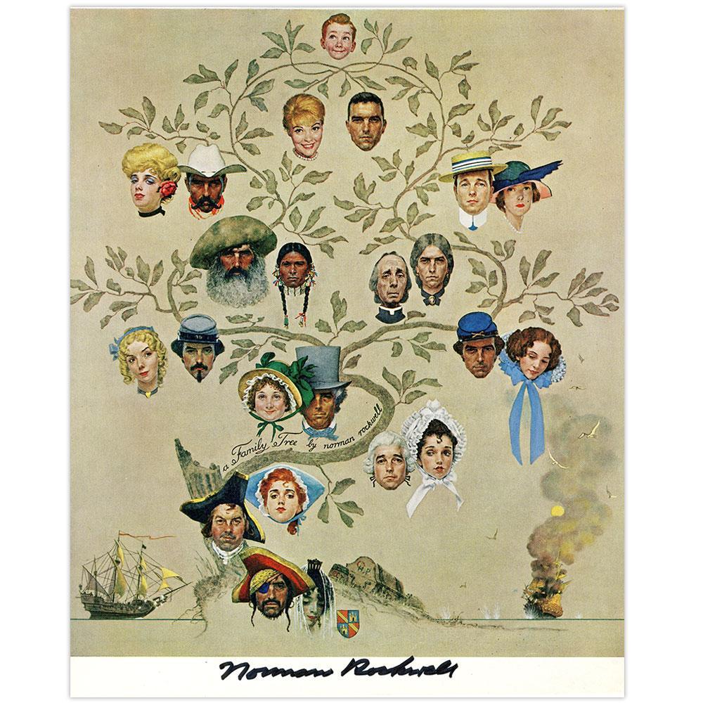 Family Tree Signed Print