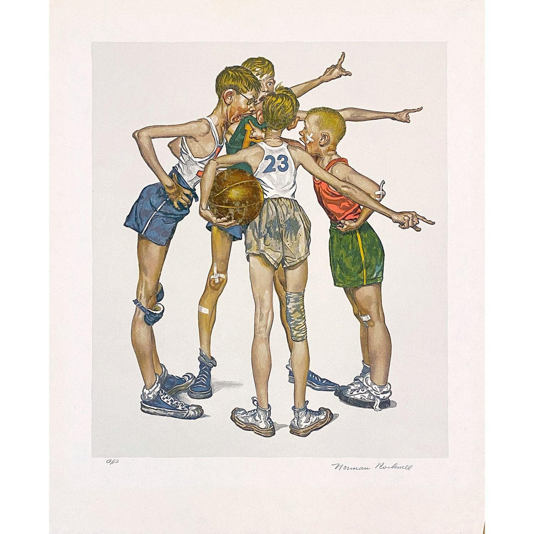 Sporting Boys: Oh Yeah? (Basketball) Signed Print