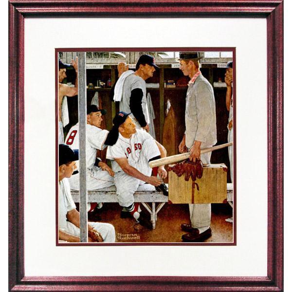 The Rookie (Red Sox Locker Room) - Framed Offset Print - 17x18