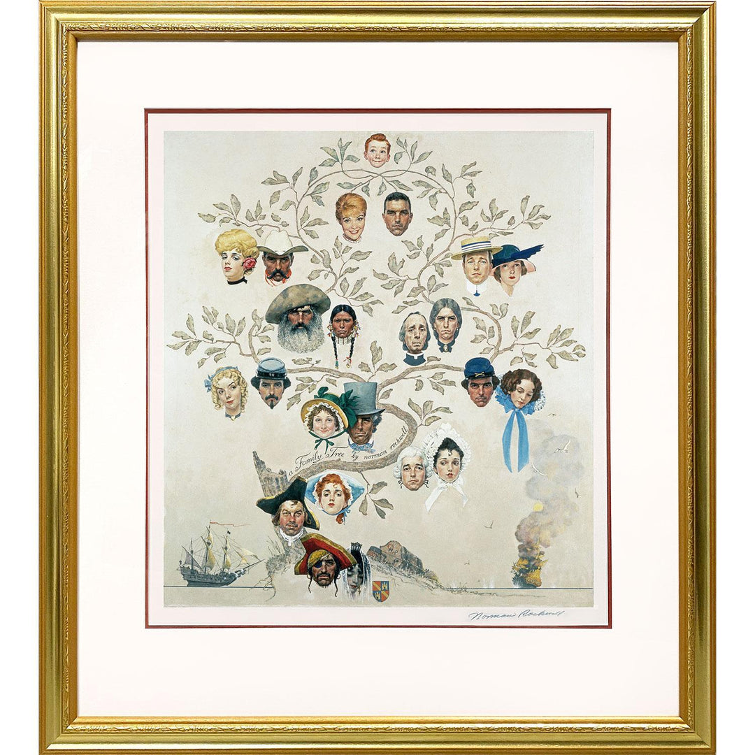 Family Tree Framed Signed Print