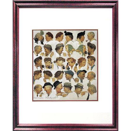 Gossips 12.5 x 15.5 Framed Offset Print