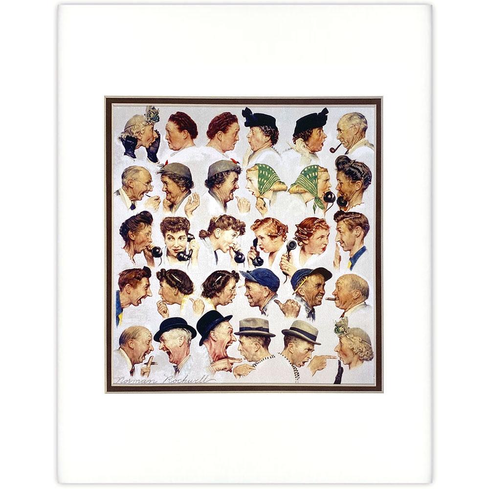 The Gossips - Matted Offset Print - 11x14