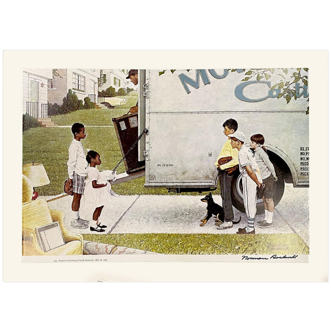New Kids in the Neighborhood (Negro in the Suburbs, Moving Day) Signed Print